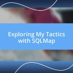 Exploring My Tactics with SQLMap